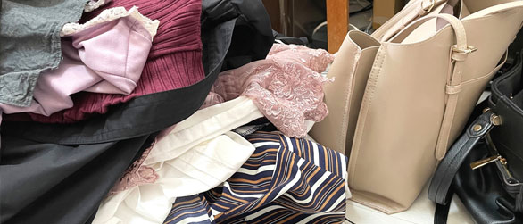 clothing, shoes, bags collection