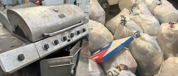 Fast PCS move-out junk removal before final housing handover
