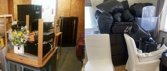 Leftover items and trash removal before property handover