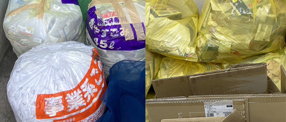 Regular scheduled waste pickup with English support