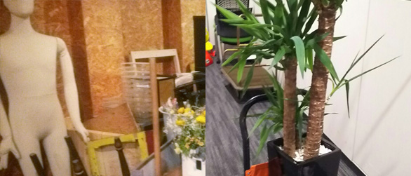 Stockroom cleanup and store change junk removal support