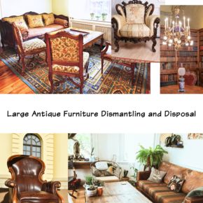 Large Furniture Removal  & Disposal for Office Relocation! We carried everything  out by hand ー  no crane needed!