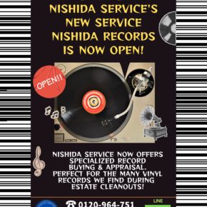 Nishida Service’s New Service Nishida Records is NOW OPEN!