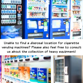 We also handle the disposal of vending machines!
