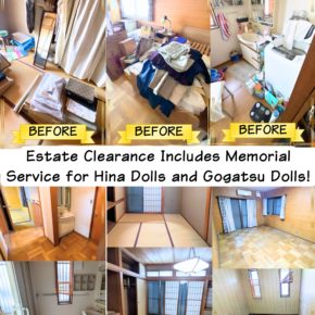Estate Clearance Includes Memorial Service for Hina Dolls and Gogatsu Dolls.