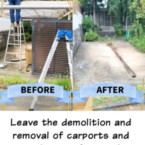 Leave the demolition and removal of carports and parking roofs to us!