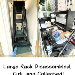 Large Rack Disassembled, Cut, and Collected!